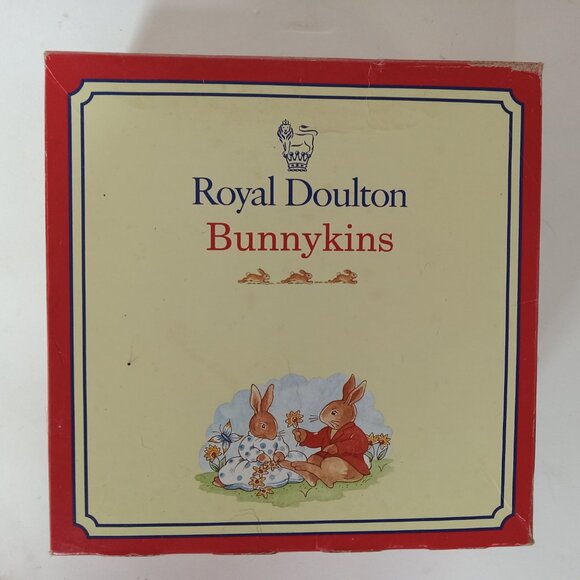 Bunnykins Royal Doulton Child's COIN SAVINGS BANK Peter Rabbit Book w/ Box - Picture 2 of 16